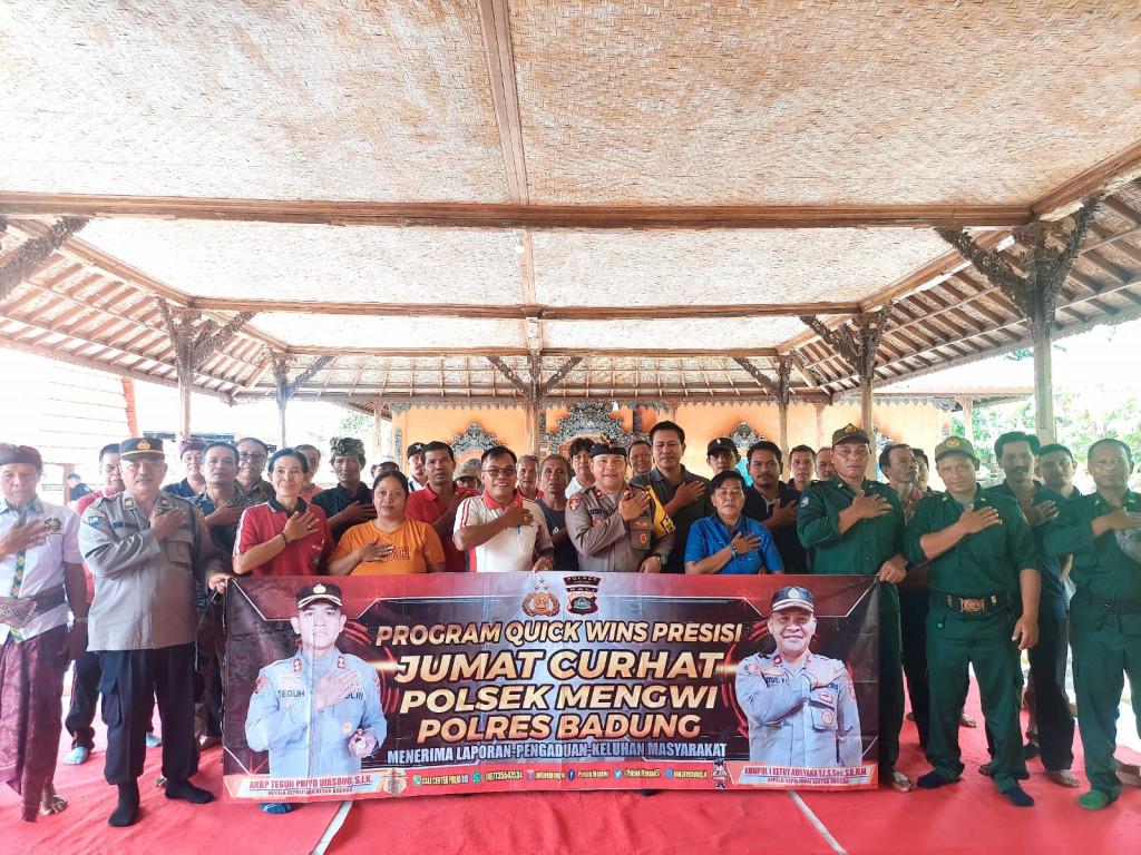 Jumat Curhat Polsek Mengwi bersama Masyarakat Desa Baha